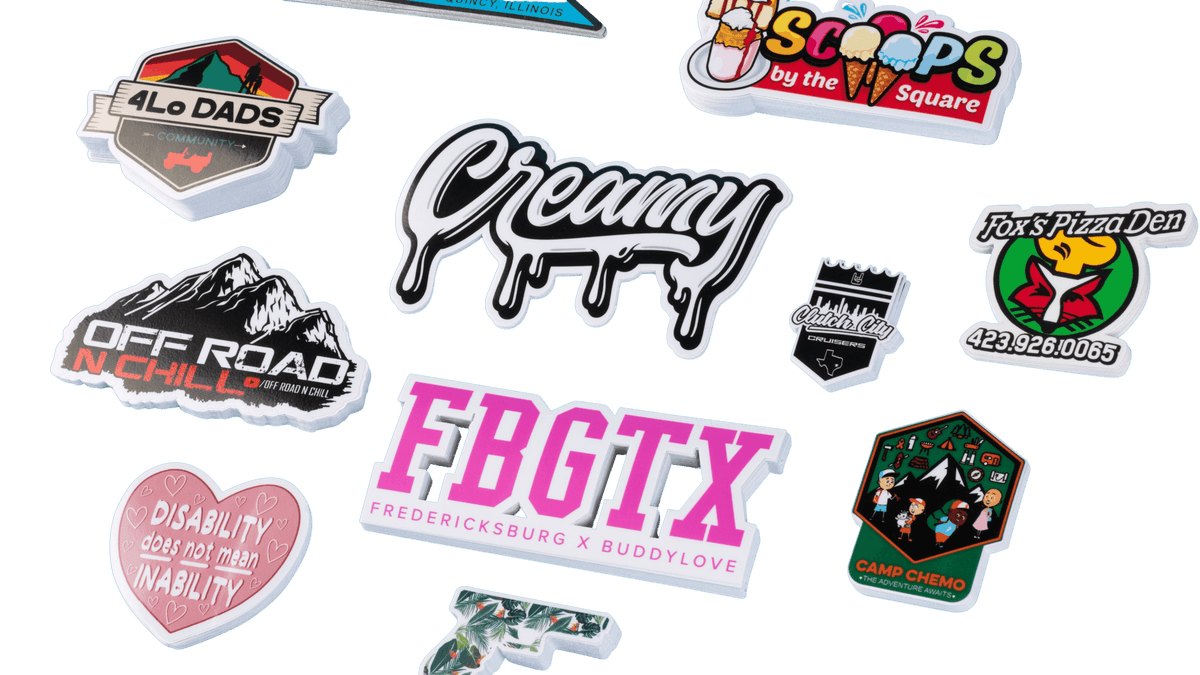 Min Sticker Samples 15 Custom Sticker Samples – StickerBros