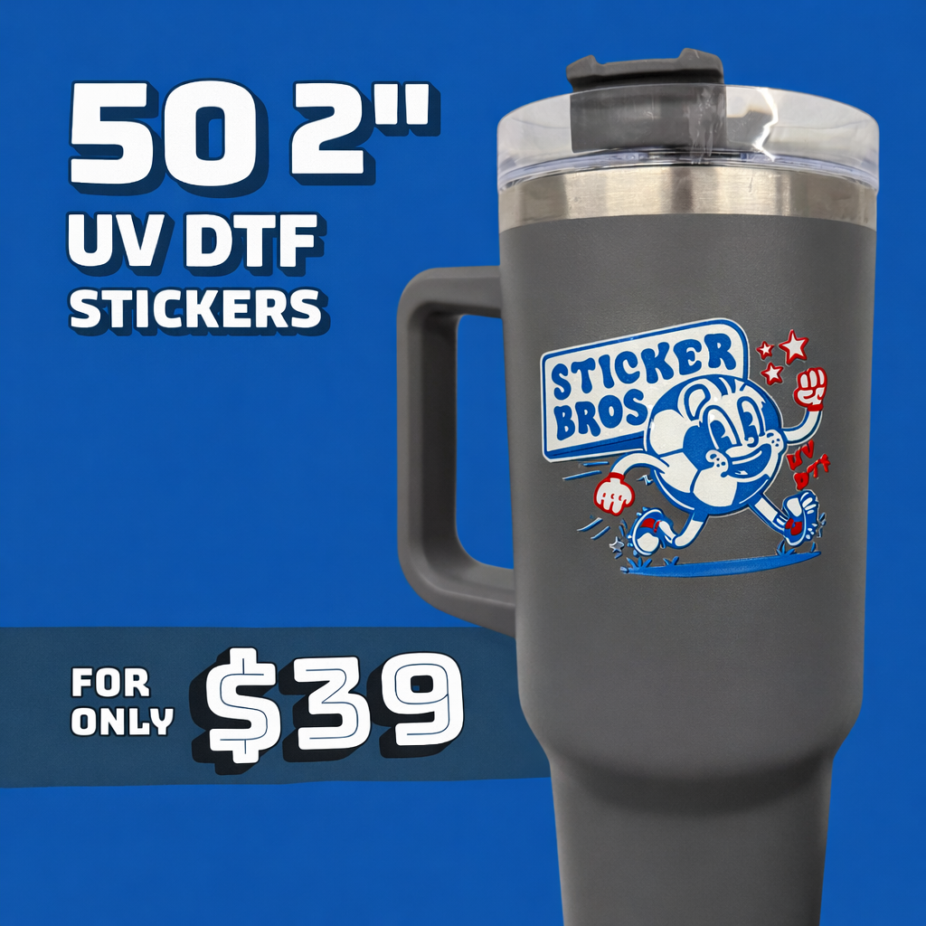 50 2" UV DTF Transfer Stickers