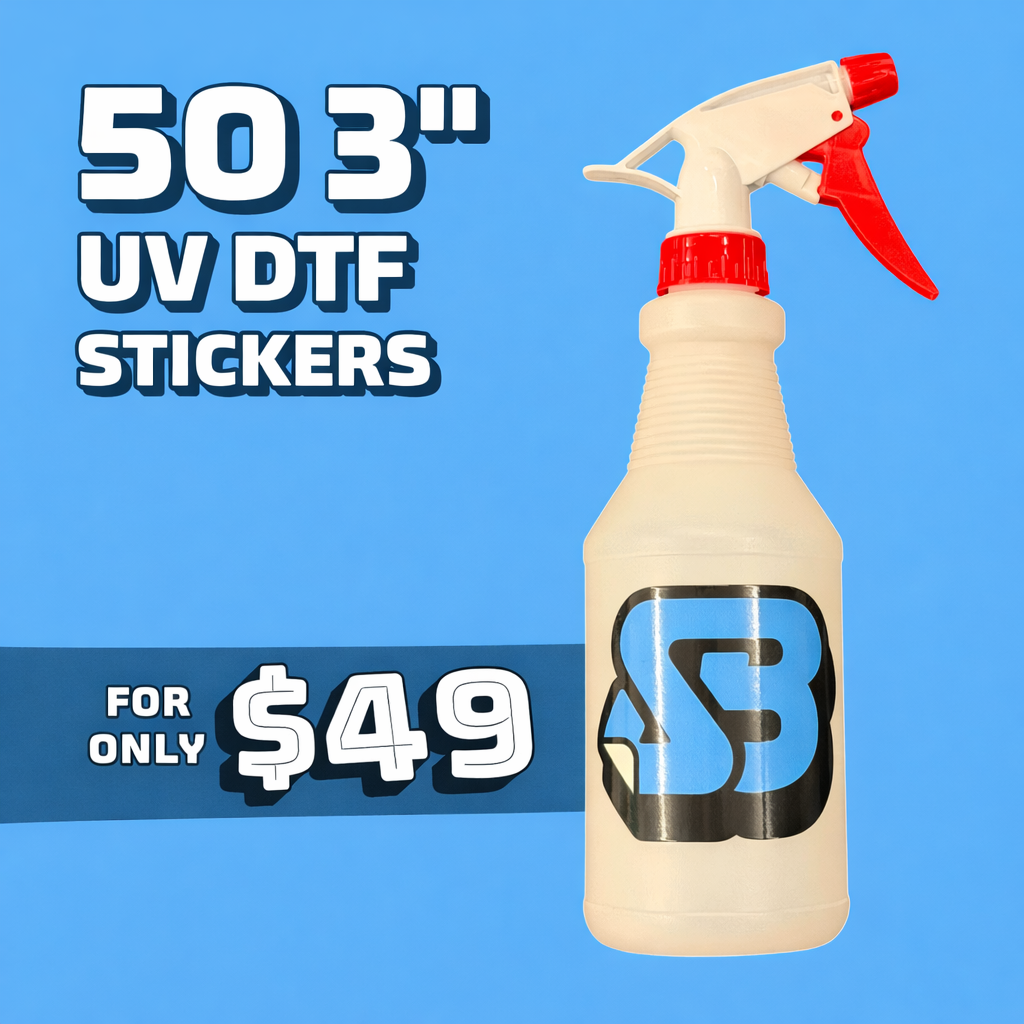 50 3" UV DTF Transfer Stickers