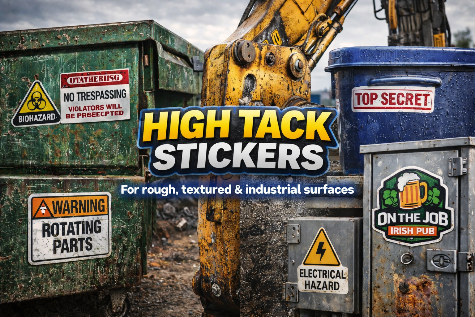 High Tack Stickers