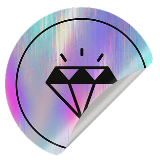 Holographic custom sticker