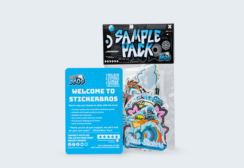 Get our sample sticker pack