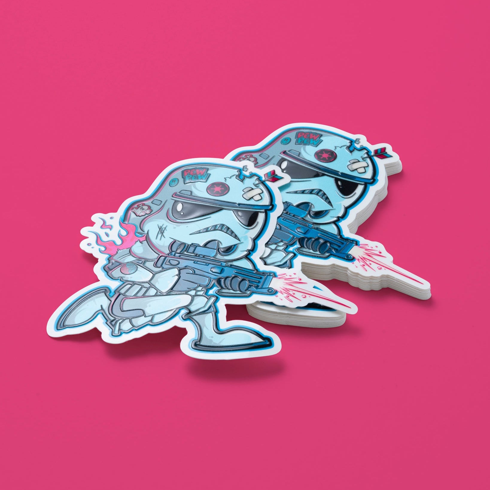 Embossed Stickers