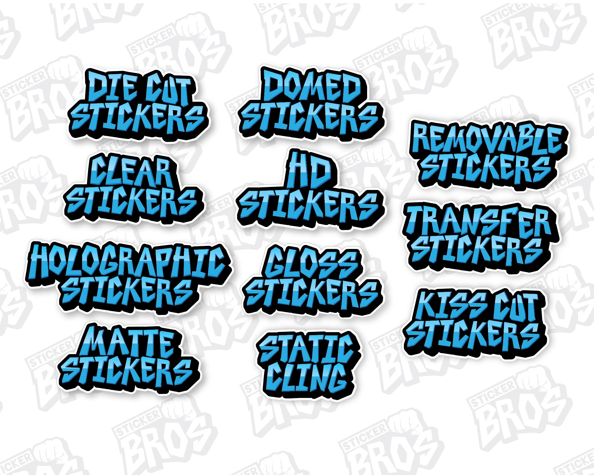 Sample Sticker Pack | StickyBros